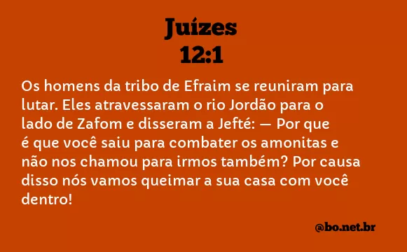 Juízes 12:1 NTLH