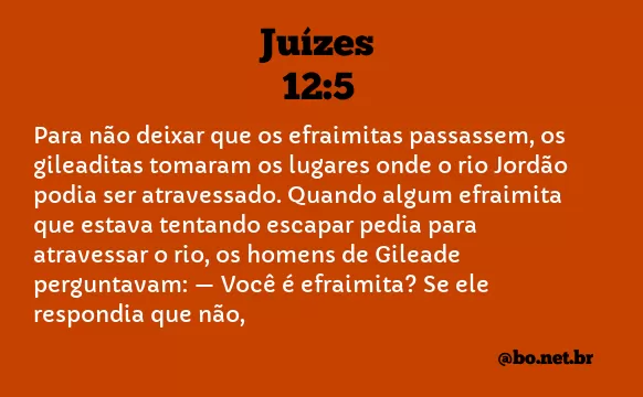 Juízes 12:5 NTLH