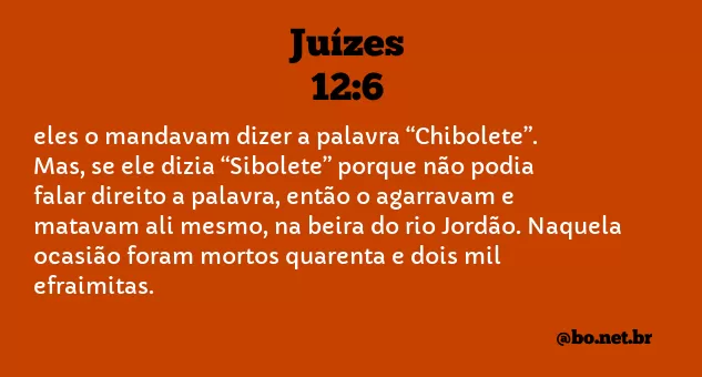Juízes 12:6 NTLH