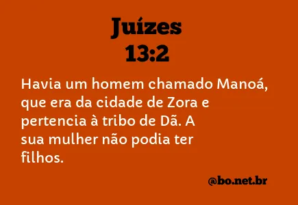 Juízes 13:2 NTLH