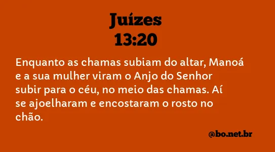 Juízes 13:20 NTLH