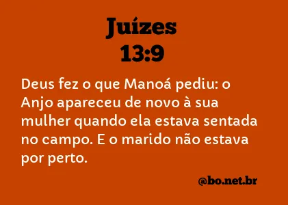 Juízes 13:9 NTLH