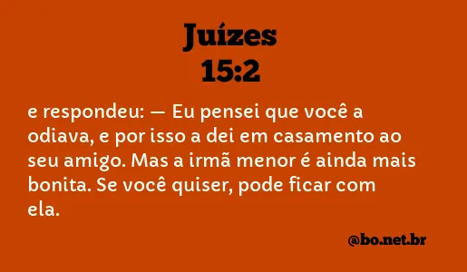 Juízes 15:2 NTLH