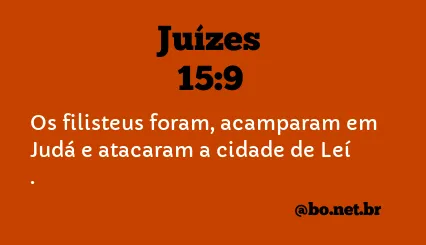 Juízes 15:9 NTLH