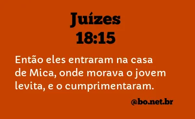 Juízes 18:15 NTLH