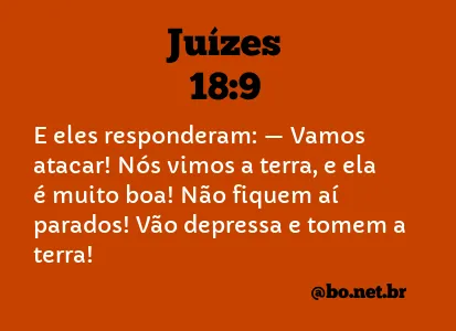 Juízes 18:9 NTLH