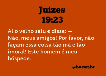 Juízes 19:23 NTLH