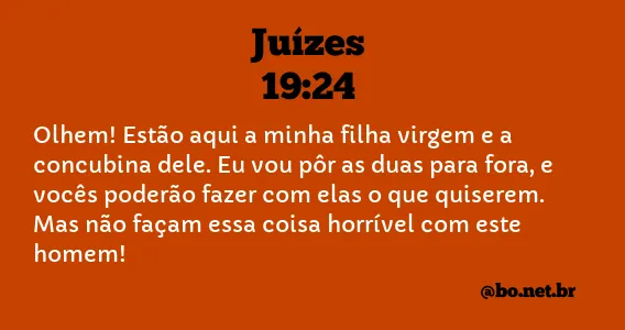 Juízes 19:24 NTLH