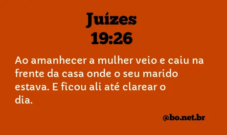 Juízes 19:26 NTLH