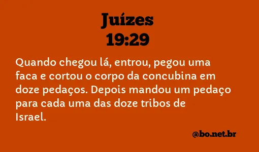 Juízes 19:29 NTLH