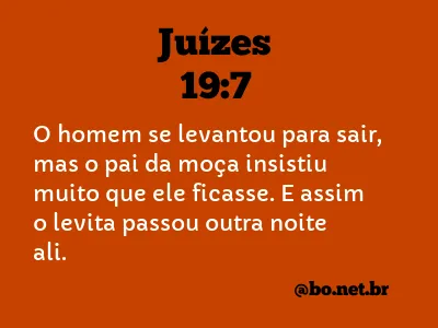 Juízes 19:7 NTLH