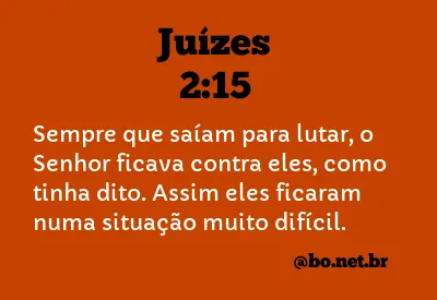 Juízes 2:15 NTLH