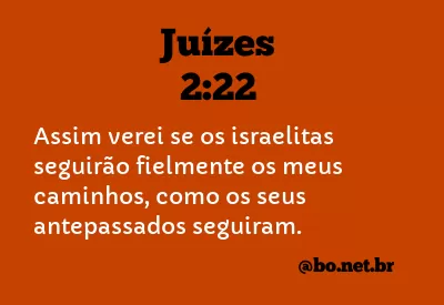 Juízes 2:22 NTLH