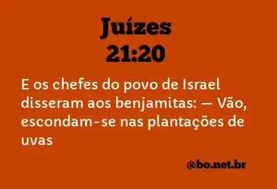 Juízes 21:20 NTLH