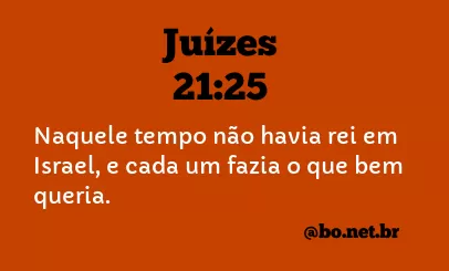 Juízes 21:25 NTLH