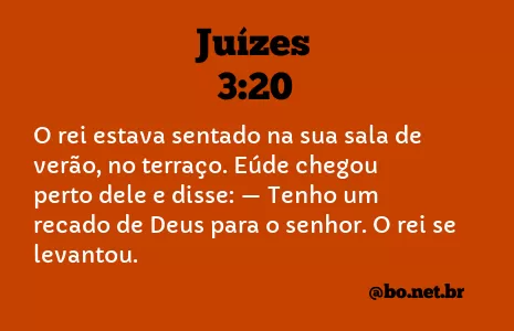 Juízes 3:20 NTLH