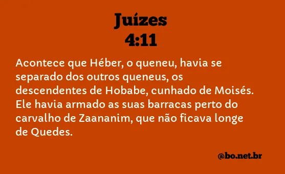 Juízes 4:11 NTLH