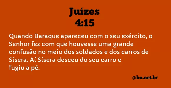 Juízes 4:15 NTLH