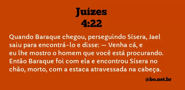 Juízes 4:22 NTLH
