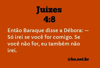 Juízes 4:8 NTLH