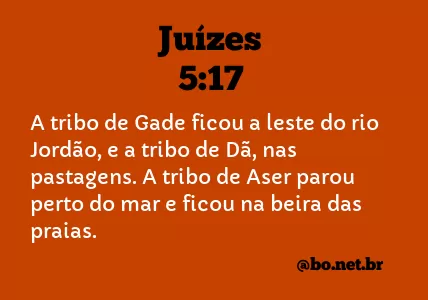 Juízes 5:17 NTLH