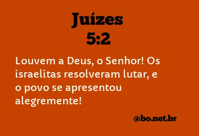 Juízes 5:2 NTLH