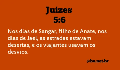 Juízes 5:6 NTLH