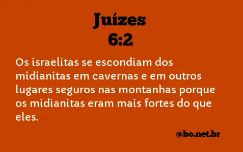 Juízes 6:2 NTLH