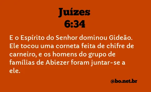 Juízes 6:34 NTLH