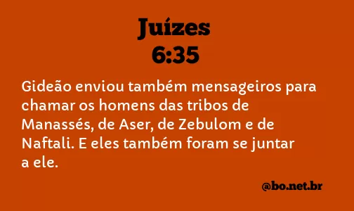 Juízes 6:35 NTLH