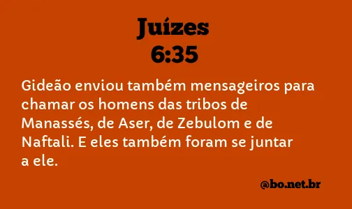 Juízes 6:35 NTLH