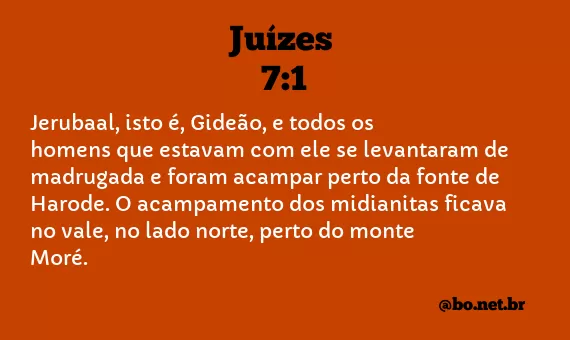 Juízes 7:1 NTLH