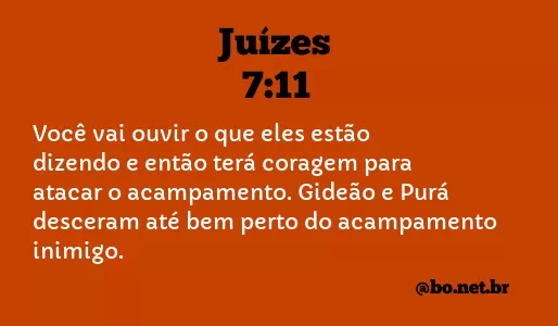 Juízes 7:11 NTLH