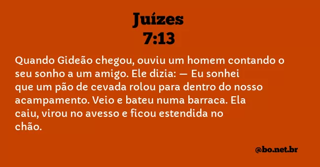 Juízes 7:13 NTLH