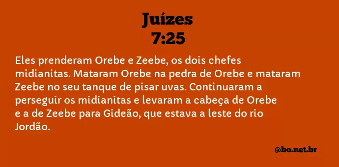 Juízes 7:25 NTLH