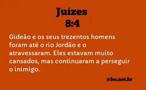 Juízes 8:4 NTLH