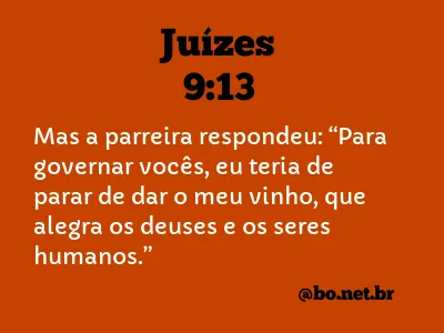 Juízes 9:13 NTLH