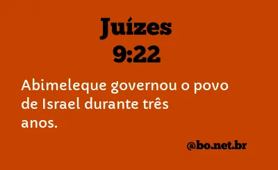 Juízes 9:22 NTLH