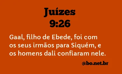 Juízes 9:26 NTLH