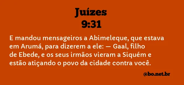 Juízes 9:31 NTLH