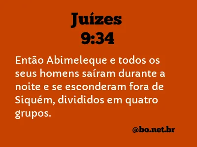 Juízes 9:34 NTLH