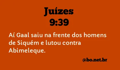 Juízes 9:39 NTLH