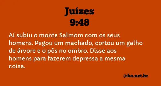 Juízes 9:48 NTLH