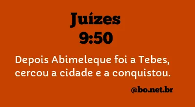 Juízes 9:50 NTLH