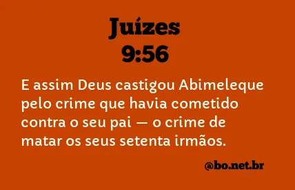 Juízes 9:56 NTLH