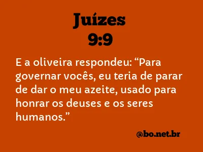 Juízes 9:9 NTLH