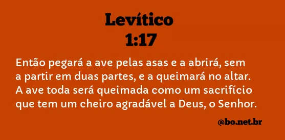 Levítico 1:17 NTLH