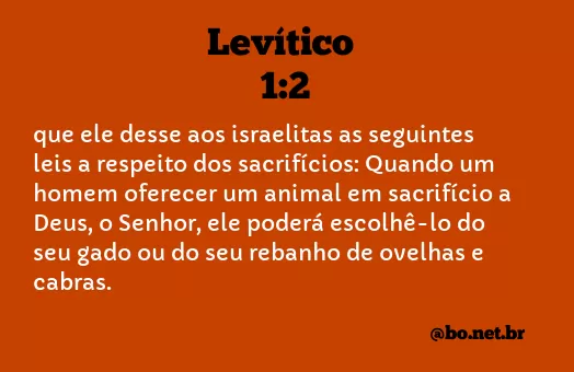 Levítico 1:2 NTLH