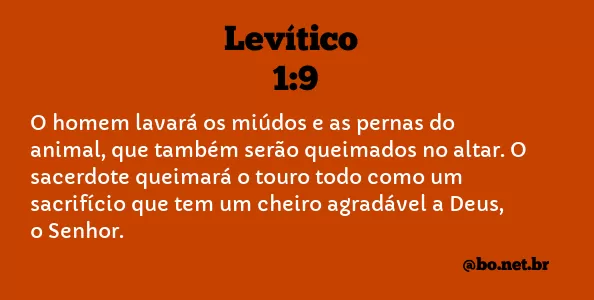 Levítico 1:9 NTLH