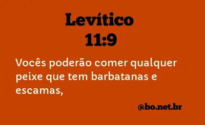 Levítico 11:9 NTLH